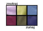 Deluxe torbe barve znotraj zunaj